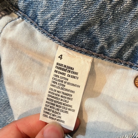 Bundle of 2 American Eagle high rise Jean shorts - size 4 - Picture 6 of 7